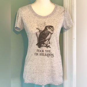 Foul Fowl Language Short Sleeve I’m Hilarious T-Shirt Size M Gray